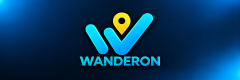 Glossy Wanderon Pin Logo Banner