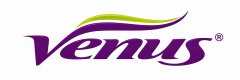 Venus Purple and Lime Swoosh Logo